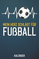 Kalender: 2020 A5 1 Woche 2 Seiten - 110 Seiten - Mein Herz schl�gt f�r Fu�ball 1655498797 Book Cover