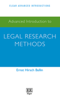 Advanced Introduction to Legal Research Methods 1788977181 Book Cover