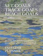 Set Goals Track Goals Reach Goals: July 2019 - June 2020 Weekly & Monthly Dated Calendar Organizer With Holidays, To-Do's, Priorities, Notes and Goal Setting Pages 1081009101 Book Cover