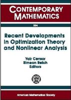 Optimiztion and Nonlinear Analysis. Contemporary Mathematics, Vol.204. 0821805150 Book Cover