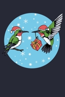 Hummingbird Christmas Gift: Hummingsbird & Roses Spirit Animal Lined Journal 1695387678 Book Cover