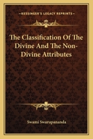 The Classification Of The Divine And The Non-Divine Attributes 1162816481 Book Cover