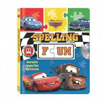 Disney/Pixar Cars Spelling Fun (Puzzle book with audio CD and easy-to-download audiobook) 1590699386 Book Cover