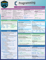 C Programming Language: A Quickstudy Laminated Reference Guide 142325175X Book Cover