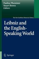 Leibniz and the English-Speaking World 9048173183 Book Cover