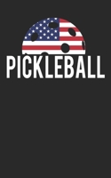 Pickleball: Pickleball lined journal for Dink and American Flag lovers 1709871458 Book Cover