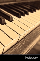 Notebook: Music Themed Notebook for Kids and Adults. Piano, Piano Keys, Classical Music, White Keys Notebook / Journal / Diary / Composition book - ... (15,24 x 22,86 cm), 150 pages, glossy finish. 1698817312 Book Cover