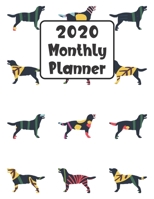 2020 Monthly Planner: Labrador Retriever Dog 12 Month Planner Calendar Organizer Agenda with Habit Tracker, Notes, Address, Password, & Dot Grid Pages 1692479113 Book Cover