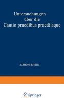 Untersuchungen Uber Die Cautio Praedibus Praediisque 3741167800 Book Cover