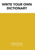 Write your own dictionary 153949764X Book Cover