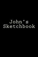 John's Sketchbook: 6 x 9 inches, 200 pages, Black Cover, Cream Paper 1546414452 Book Cover