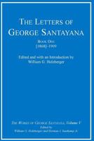 The Letters of George Santayana B0007DLQUS Book Cover