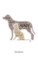 Hunde: Notizblock A5 120 Seiten Punktraster Notizbuch als Wortwolke Deine Notizen, Termine, Planung, Tagebuch oder Organisation 1691070440 Book Cover