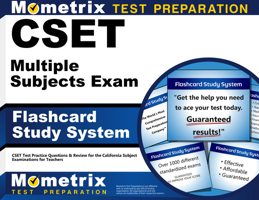 Cset Multiple Subjects Exam Flashcard Study System: Cset Test Practice Questions and Review for the California Subject Examinations for Teachers 1609715705 Book Cover