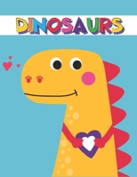 dinosaurs: coloring book for kids ages 4-9 years B08WZLZ3MF Book Cover