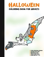 Halloween Coloring Book for Adults: 50 Halloween Illustrations Printed On One Side, Safe For Markers | Fun Craft Activity Gift | Stress Relieving Designs (Spooky House) 1696290376 Book Cover