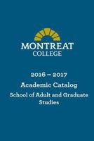 Montreat College School of Adult and Graduate Studies Academic Catalog 2016-2017 1535183071 Book Cover