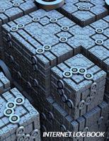 Internet Log Book:: Large Print. Store internet passwords and usernames. Fractal grid cover, 8.5 x 11" size, alphabetical with over 300 spaces for ... and login passwords, notes, emails, and more 1979485992 Book Cover