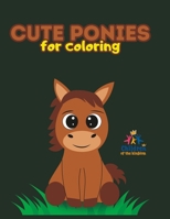 Cute Ponies to Color (Colorindo com a Palavra) B0CVWWSLS9 Book Cover