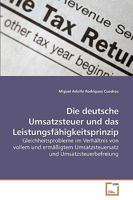 Die deutsche Umsatzsteuer und das Leistungsfähigkeitsprinzip 3639255534 Book Cover