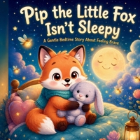 Pip the Little Fox Isn't Sleepy: A Gentle Bedtime Story About Feeling Scared and Being Brave B0H6VCD54V Book Cover