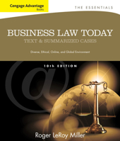 Business Law Today, the Essentials: Text and Summarized Cases 1305574796 Book Cover