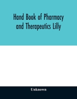 Hand book of pharmacy and therapeutics 1017805016 Book Cover