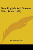 New English And German Word Book 1104358115 Book Cover