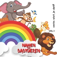 Namen Van Babydieren: Kinderboek: 21,59 cm x 21,59 cm x 52 pagina's, allemaal met Foto's van de kleine Dieren met een inwijdingspagina voor uw GESCHENKEN! null Book Cover