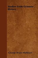 Studies from Genoese History 1241447942 Book Cover