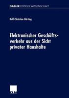 Elektronischer Geschaftsverkehr Aus Der Sicht Privater Haushalte 3824470500 Book Cover