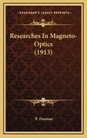 Researches In Magneto-Optics 1019195207 Book Cover