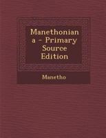 Manethoniana 1022658646 Book Cover