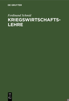 Kriegswirtschaftslehre 3112405617 Book Cover