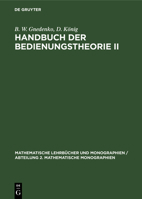Handbuch der Bedienungstheorie II 3112614739 Book Cover