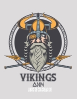 Libro de colorear de vikings: Libro de colorear de Valhalla para amantes de los vikingos B08WJPN3MS Book Cover