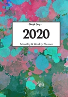 2020 Planner Weekly and Monthly: On-The-Go Planner | Jan 1, 2020 to Dec 31, 2020: Weekly & Monthly Planner + Calendar Views | Productivity Planner | Splatter Paint Planner 1656832461 Book Cover
