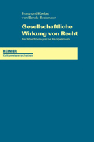 Gesellschaftliche Wirkung Von Recht: Rechtsethnologische Perspektiven (Reimer Kulturwissenschaften) 3496028041 Book Cover