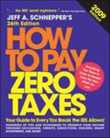 How to Pay Zero Taxes 2009 (How to Pay Zero Taxes) 0071600337 Book Cover