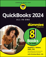 QuickBooks 2024 All-in-One For Dummies 1394206356 Book Cover