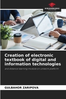 Creation of electronic textbook of digital and information technologies 6208101646 Book Cover