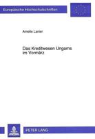 Das Kreditwesen Ungarns Im Vormaerz 3631471637 Book Cover