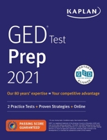 GED Test Prep 2021: 2 Practice Tests + Proven Strategies + Online 1506266215 Book Cover