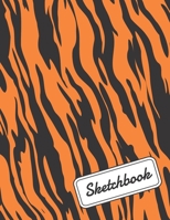 Sketchbook: Tiger Notebook, Personalized Large Artist Sketchbook With Blank Paper For Drawing, Sketching and Creative Doodling (Workbook and Handbook), 120 pages, 60 sheets, 8.5 X 11 1692804162 Book Cover