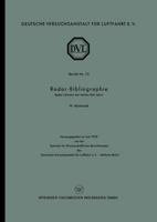 Radar-Bibliographie: Radar-Literatur Der Letzten Funf Jahre 3663009580 Book Cover
