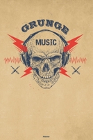 Grunge Music Planner: Skull with Headphones Grunge Music Calendar 2020 - 6 x 9 inch 120 pages gift 1657613941 Book Cover