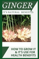 GINGER AND ITS NATURAL BENEFITS: HEALTH BENEFITS,HOW TO GROW IT AND ITS MEDICINAL USE B08763BQLG Book Cover