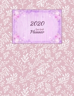 Dot Grid Planner: Pink Leaves Cover Diary agenda half-done for you Dotted Grid Journal with Calendar 169898443X Book Cover