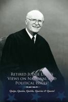 Retired Judge Deen's Views on National & Political Issues! 147876676X Book Cover