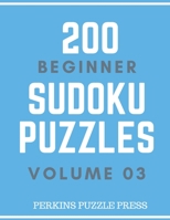 200 Beginner Sudoku Puzzles Volume 03 1694014215 Book Cover